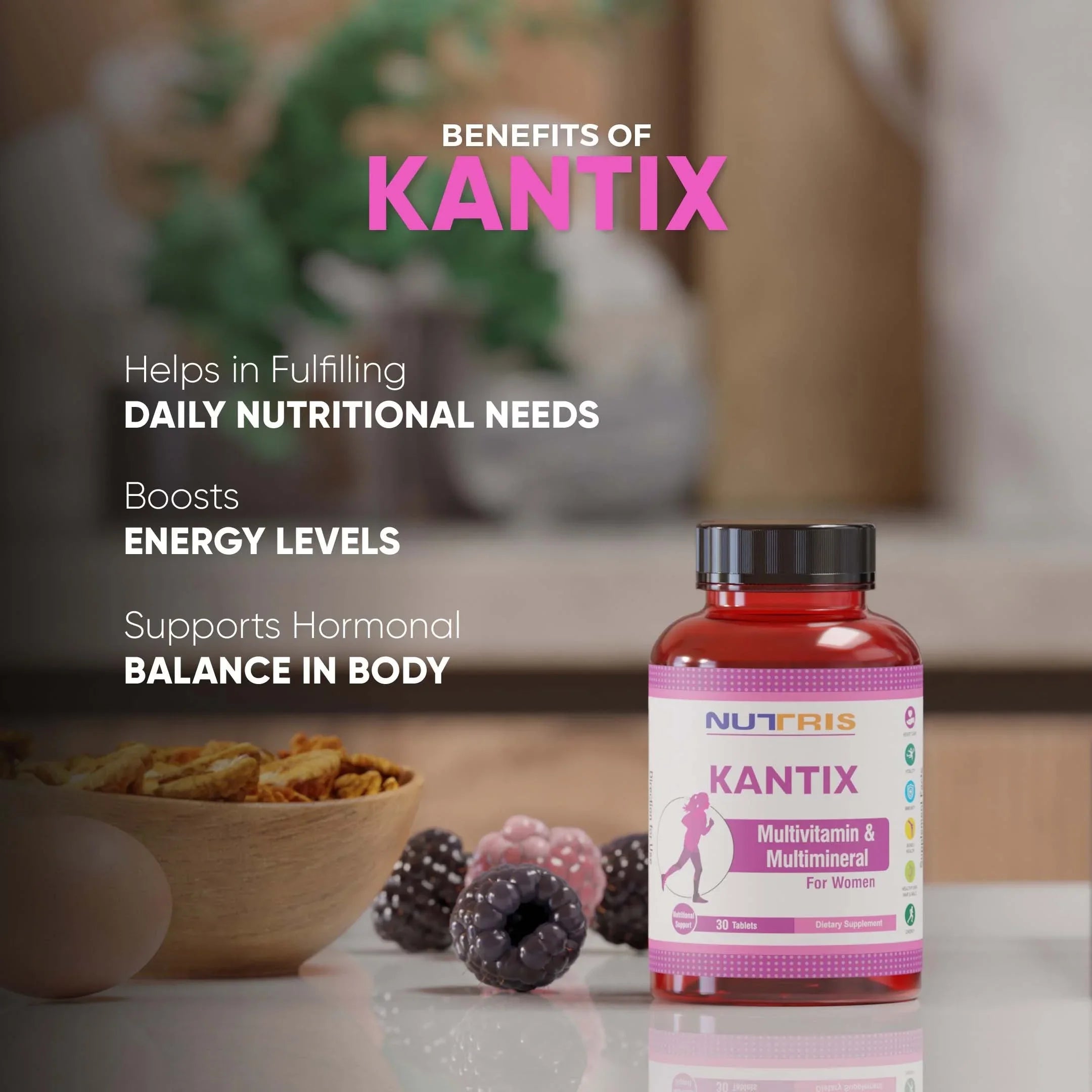 KANTIX - Multivitamin & Multimineral for Women