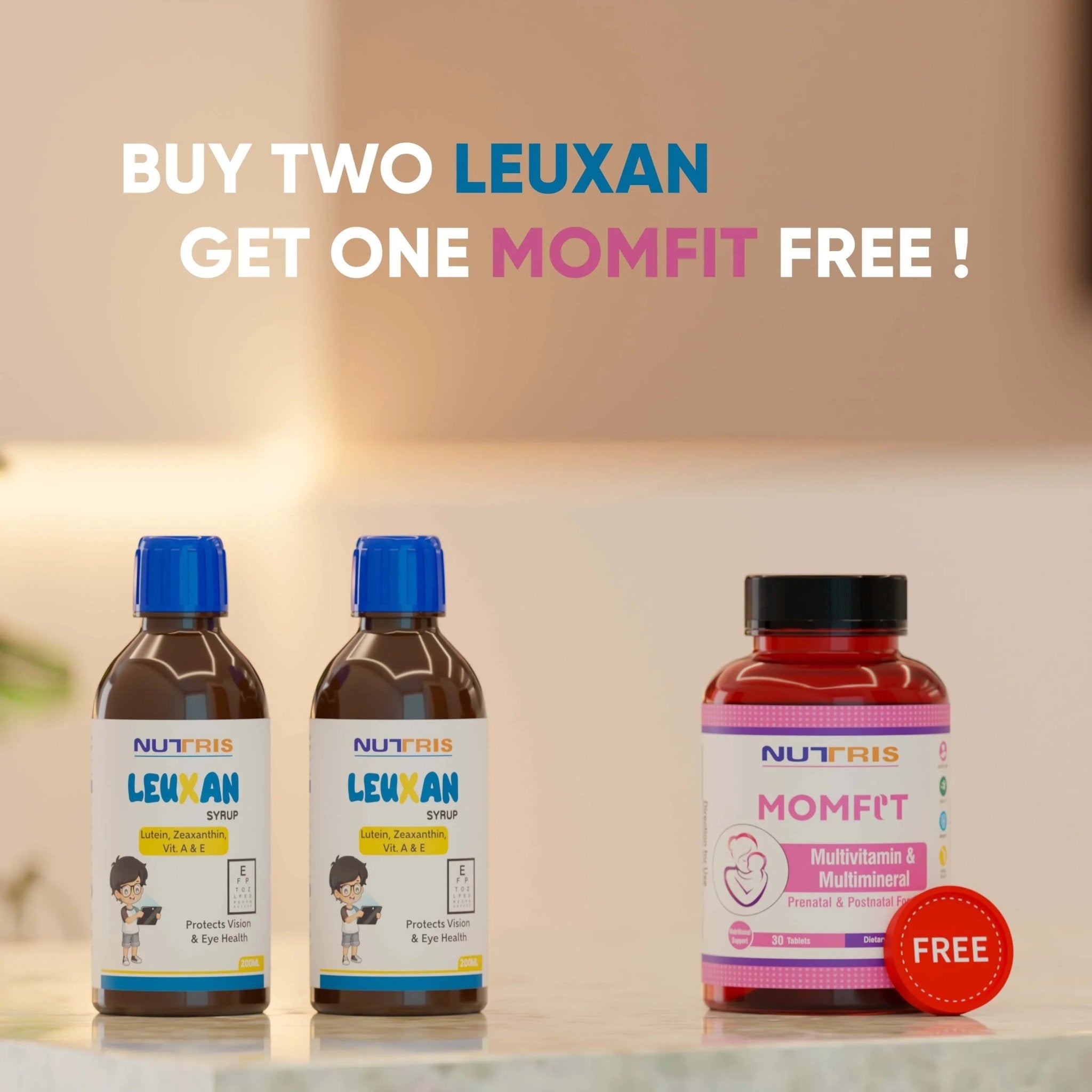 BUY 2 LEUXAN, GET 1 MOMFIT FREE